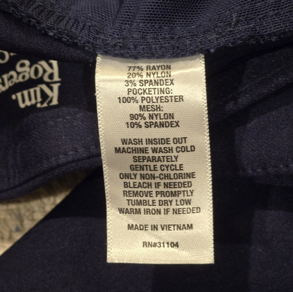 Kim Roger's, Navy, women's pant, size 12 Average - Picture 5 of 5